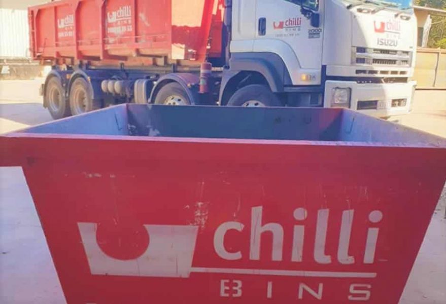 Big Red Skips Bins And Truck By Chilli Bins
